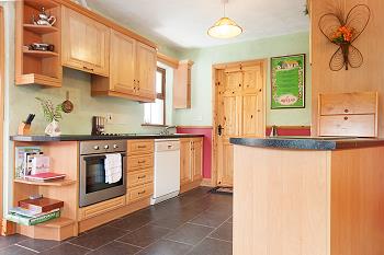 The fully equipped fitted kitchen
